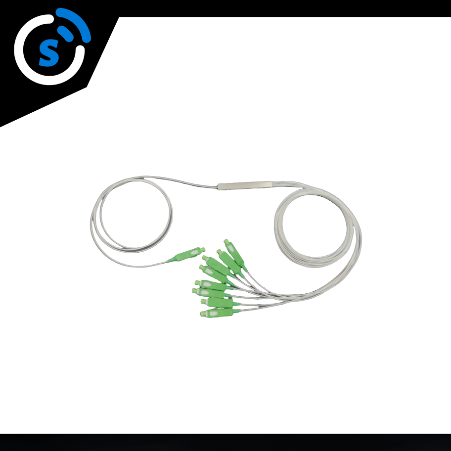 Mini PLC 1 x 8 Fiber Splitter, Mini Module, 900μm, SC/APC, Single Mode